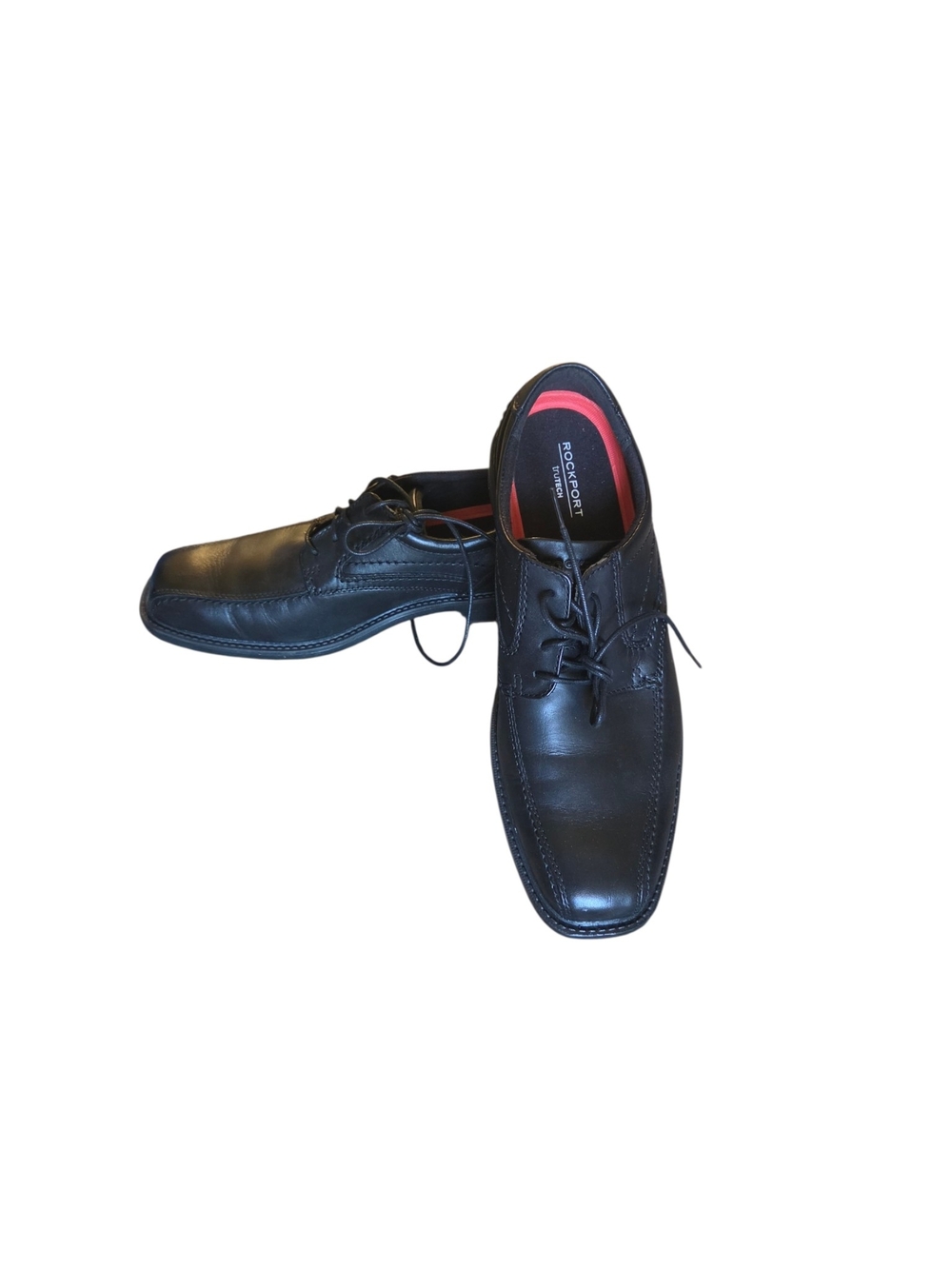 Rockport Men's Black Leather Lace-Up Dress Shoes